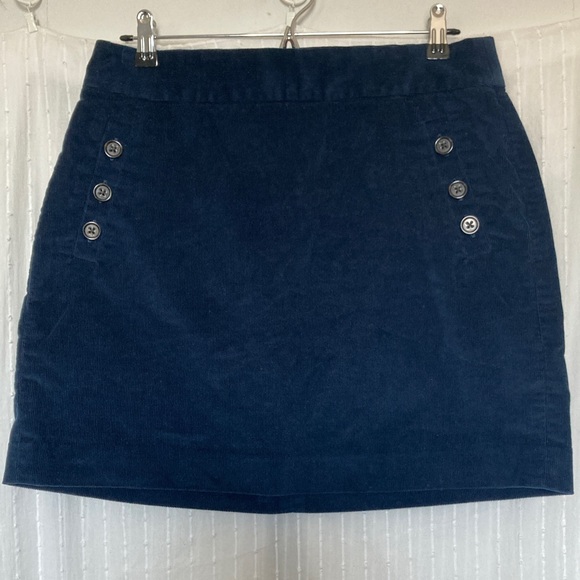 Navy corduroy Banana Republic mini skirt - Picture 1 of 5